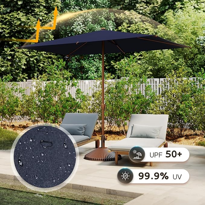 Abba Patio 6.5FT Outdoor Patio Umbrella Outdoor Table Umbrella - Image 3