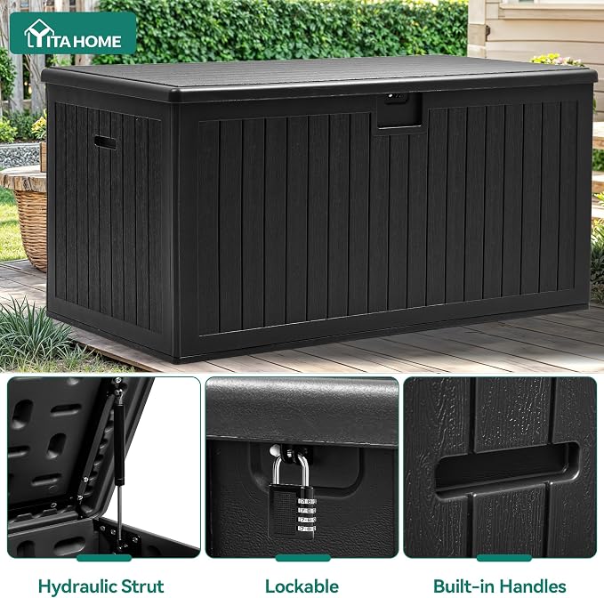 YITAHOME 260 Gallon Large Deck Box - Image 4