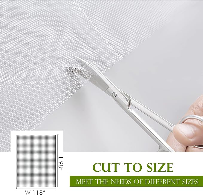RYB HOME Mosquito Netting Outdoor Curtains - Image 6