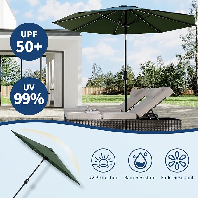 9FT Patio Umbrella Outdoor - Image 3