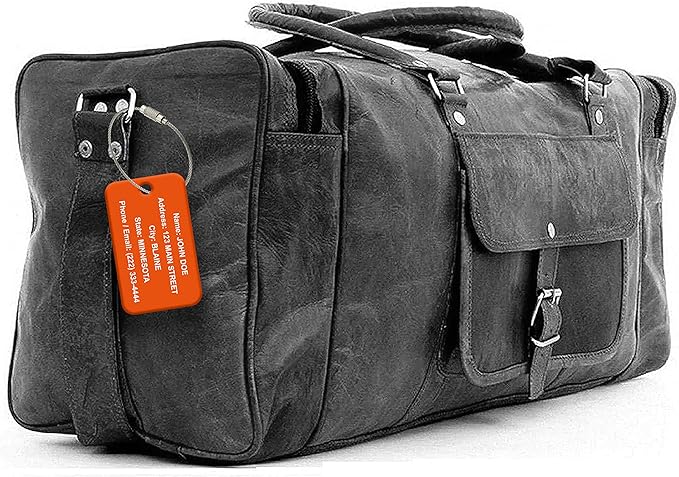 High Visibility Multi Pack Customized Tavel ID Tag - Luggage Tag - Golf Bag ID - Personalized ID Travel Tag - Imprinted Luggage Tag - Luggage, Bikes, Sport Equipment and More. (2)