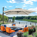 Hoteel Outdoor Patio Umbrella - 10ft Cantilever Umbrella by HOTEEL