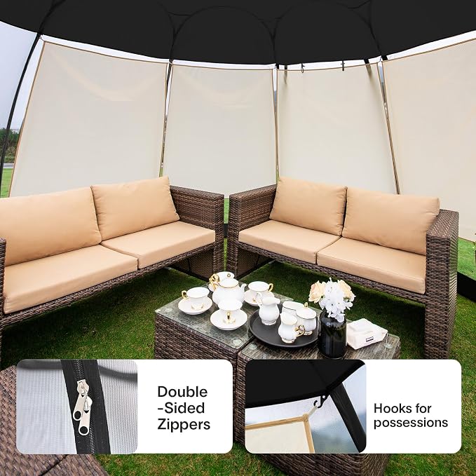 Alvantor Pop Up Screen House Tent, Instant Outdoor Gazebo - Image 6