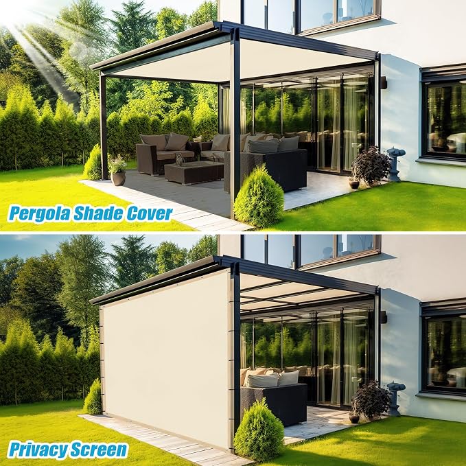Amagenix 90% Pergola Shade Cover 14' X 24' Sun Shade Cloth - Image 5