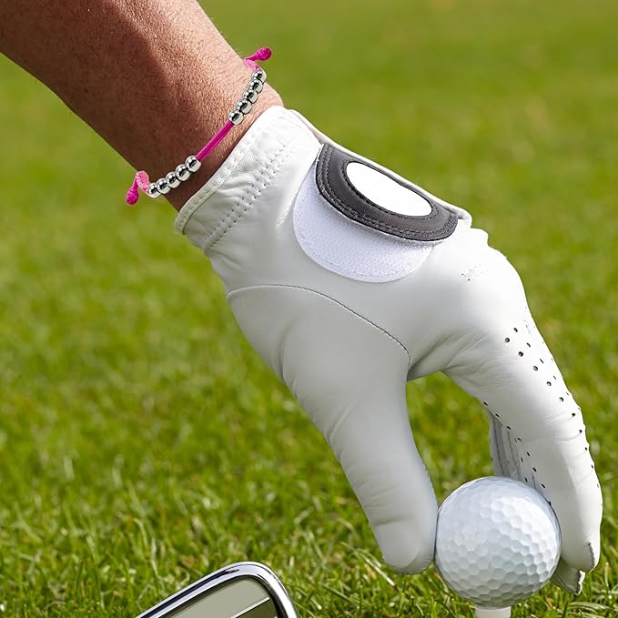 LAMIBEE Golf Stainless Steel 10 Beads Score Counter Bracelet, Golf Stroke Count Bracelet, Resizable and Easy to Adjust Golf Round Scoring Tracker, Durable and Stylish Golf Accessory