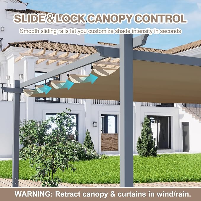12 x 12 ft Outdoor Pergola - Image 4