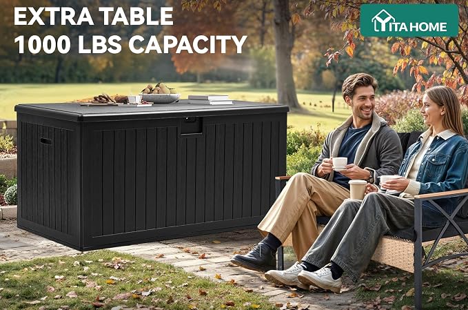 YITAHOME 260 Gallon Large Deck Box - Image 6