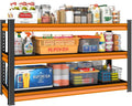 3-Tier Garage Shelving Heavy Duty, 1600lbs Load Capacity Utility Rack Shelves & by Rufokisa