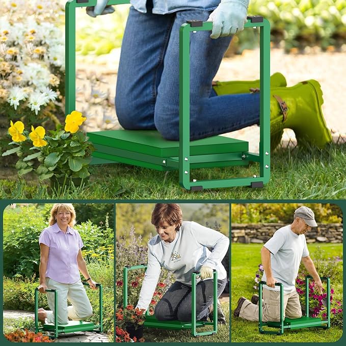 Garden Kneeler and Seat, 10.2" Wider Heavy Duty Thick - Image 4