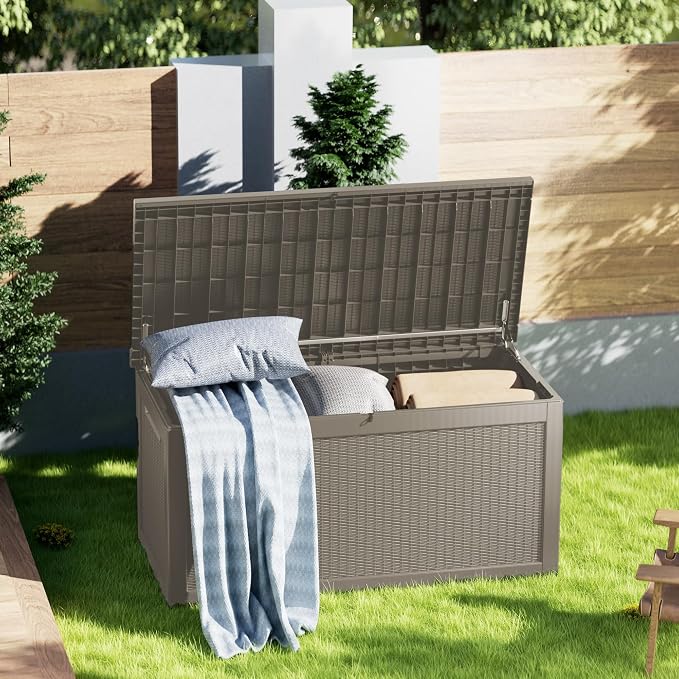 Outdoor Storage Box, 320 Gallon Waterproof Deck Box, Dual Gas-Spring Ultimate - Image 2