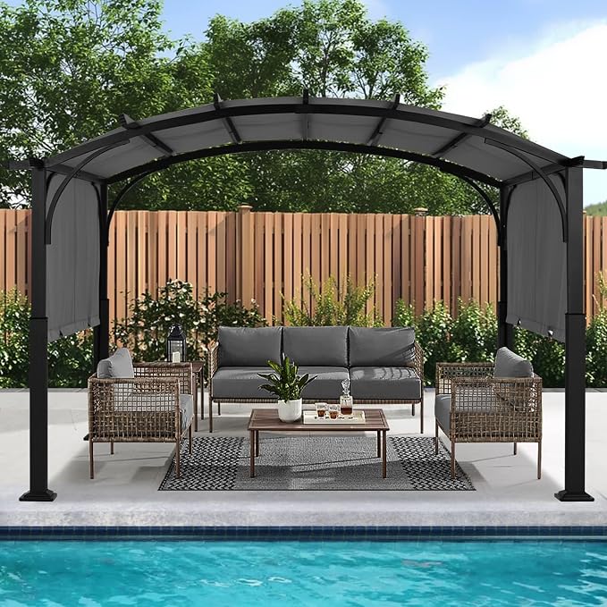 ABCCANOPY Arched Pergola 10'x12' by ABCCANOPY