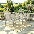 Stackable Patio Chairs Set of 6, Outdoor Dining Chairs by Puntogen