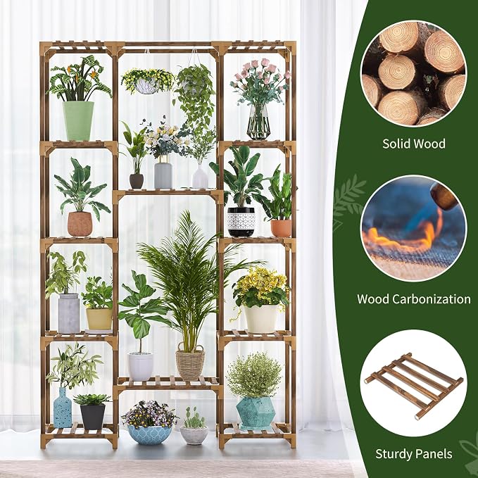Plant Stand Indoor Outdoor, Tall Plant Shelf - Image 3