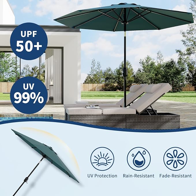 9FT Patio Umbrella Outdoor - Image 3