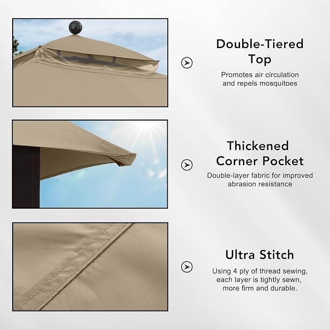 MASTERCANOPY 10x12 ft Replacement Canopy Top - Image 4
