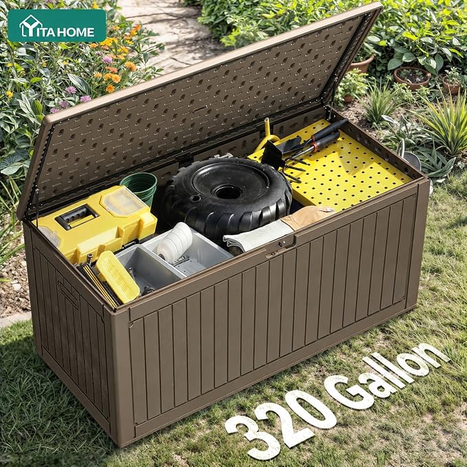 YITAHOME 320 Gallon Double-Wall Deck Box - Image 6