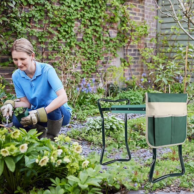 Roixeeds Garden Kneeler and Seat Foldable Gardening Bench Stool - Image 2