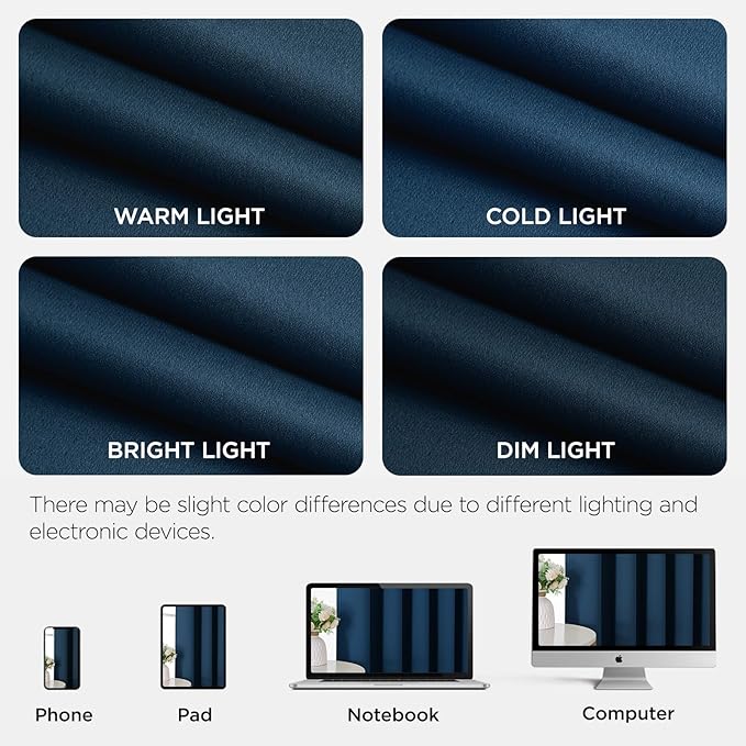 Joydeco Blackout Patio Sliding Door Curtains, Privacy Room Divider Curtains | - Image 8