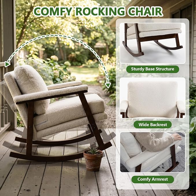 Outdoor Patio Rocking Chairs - Image 3