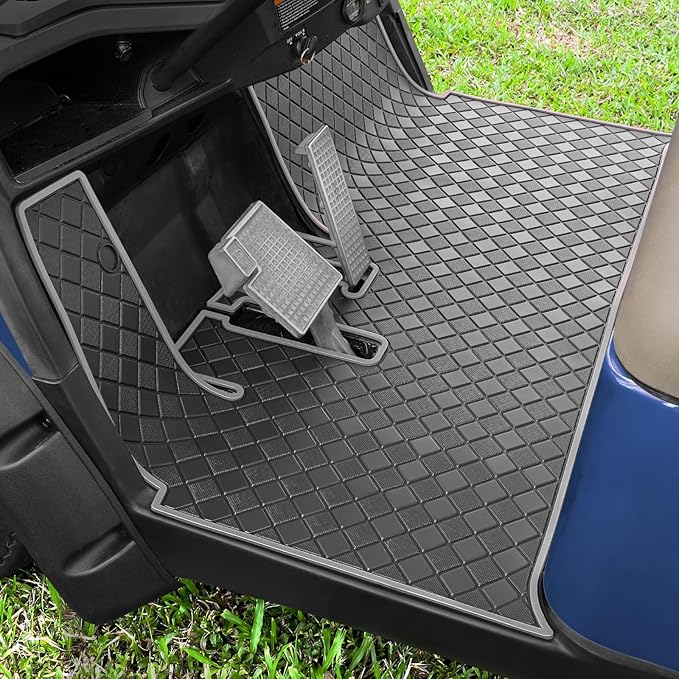 Golf Cart Floor Mat for Yamaha,Customize Non-Slip Full Coverage Liner Matt Replacement Fits to Yamaha G29/Drive, Drive2,Adventurer,QuieTech 2017+,Durable Easy to Clean
