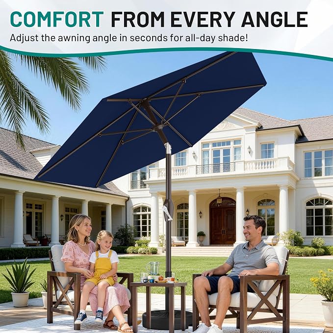 7.5FT Patio Umbrella Table Market Umbrella - Image 4