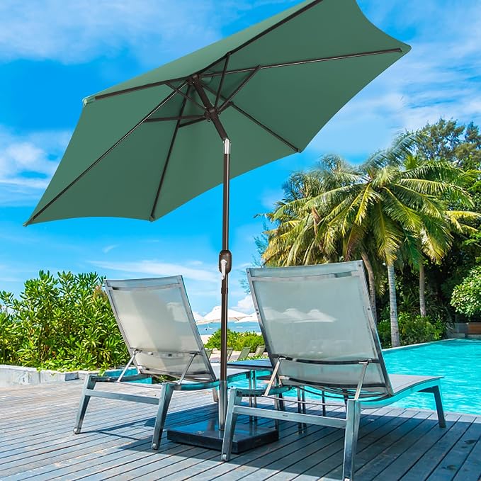 7.5 ft Patio Umbrella, Yard Umbrella, Outdoor Market Umbrella - Image 7