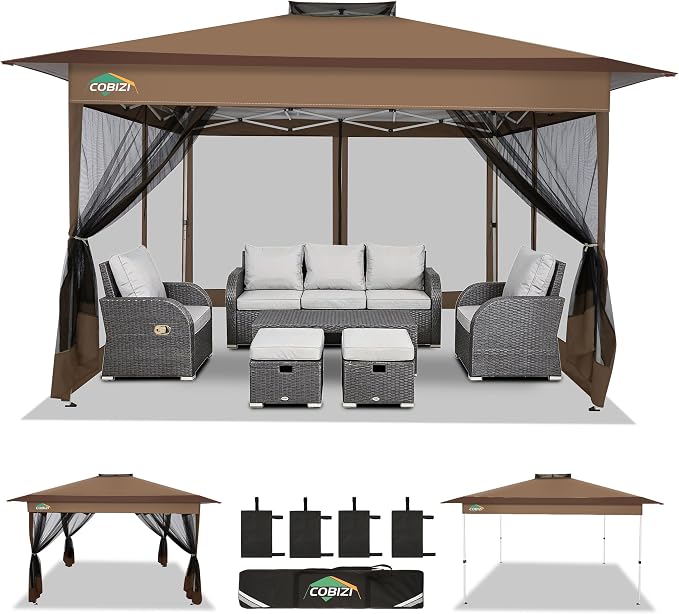 COBIZI 13x13 Pop up Gazebo on Clearance by COBIZI