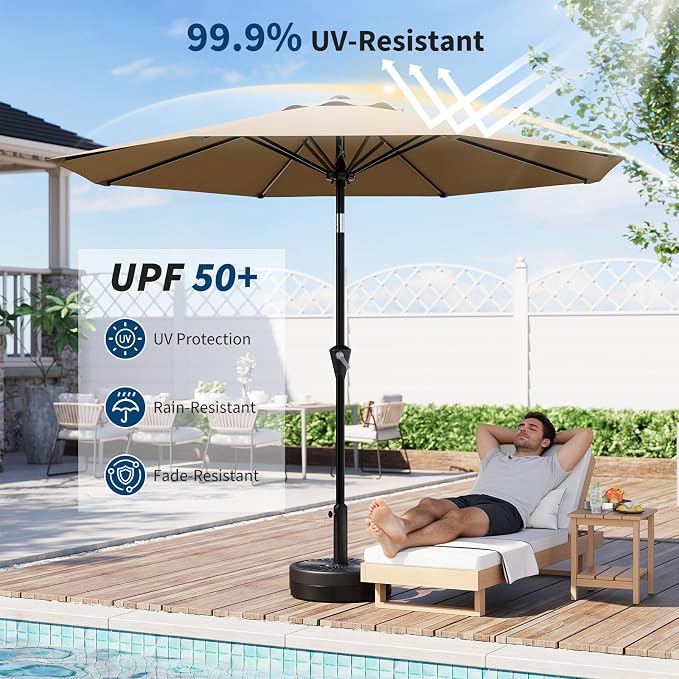 9FT Umbrella Outdoor Patio - Image 5