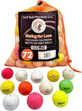 Golf Ball Monkey Recycled Hit-Away Practice Golf Balls with Mesh Bag - Pre-Owned Used Golf Balls for Driving Range & Training Golf Balls