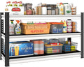 3-Tier Garage Shelving Heavy Duty, 1600lbs Load Capacity Utility Rack Shelves & by Rufokisa