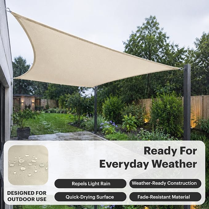 USA Based, Premium Outdoor Sun Sail Shade – UV Protection Canopy - Image 4