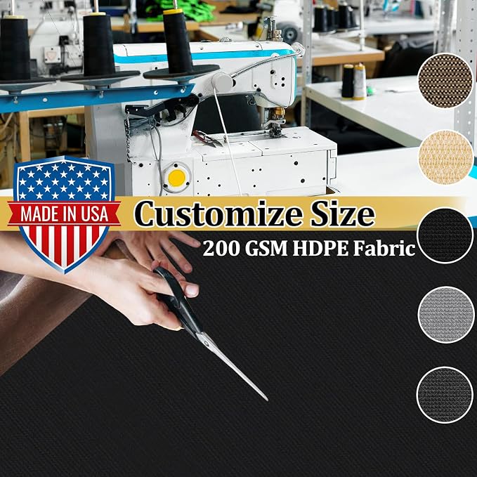 Shade&Beyond Customized Size 7' X 20' Shade Cloth - Image 3