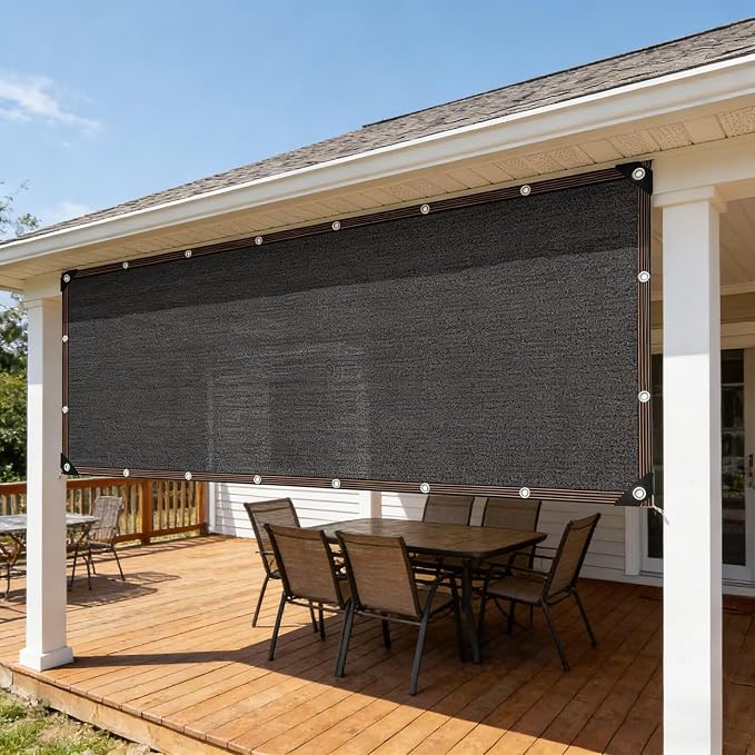 90% Sun Shade Cloth, 6 x 12 FT Pergola Shade Cover Canopy - Image 2