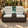 Oversized Wicker Outdoor Recliner Lovseat by LayinSun
