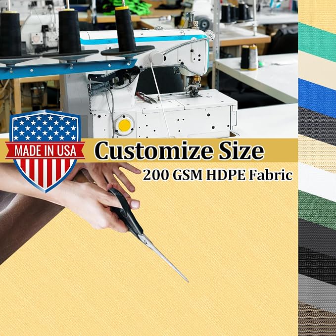 Shade&Beyond Customized Size 13' X 21' Shade Cloth - Image 3
