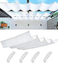 Retractable Waterproof Wave Awning Cover 4' x 17' by WoaceSunShadeSail