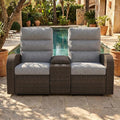 Oversized Wicker Outdoor Recliner Lovseat by LayinSun