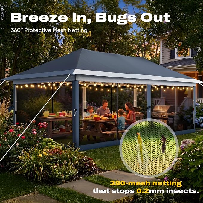 Quictent 10x20FT Pop Up Gazebo Canopy Tent - Image 8