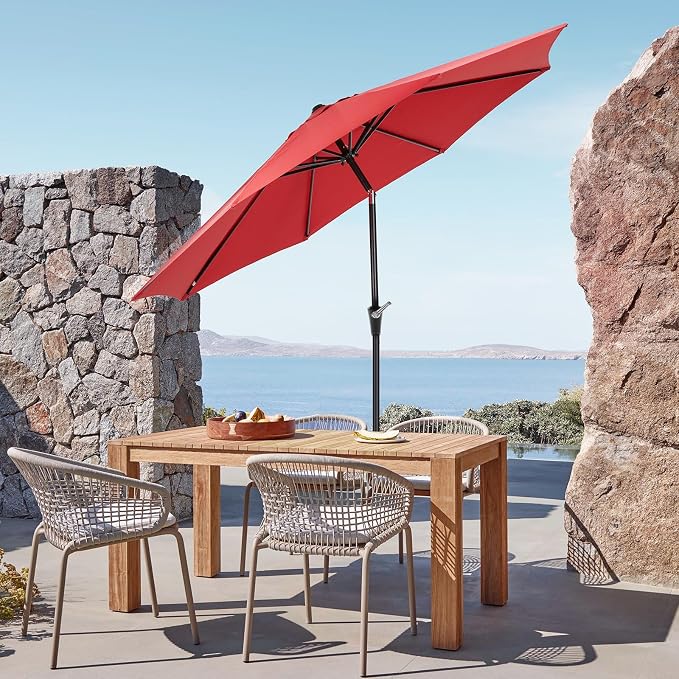 OLIXIS 9ft Patio Table Umbrella, Outdoor Patio Umbrella - Image 6