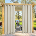 NICETOWN Outdoor Curtain for Patio Waterproof, Sun Blocking Rustproof Grommet by NICETOWN