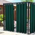 NICETOWN Canvas Patio Curtains Outdoor Waterproof 4 Panels, Rustproof Top & by NICETOWN