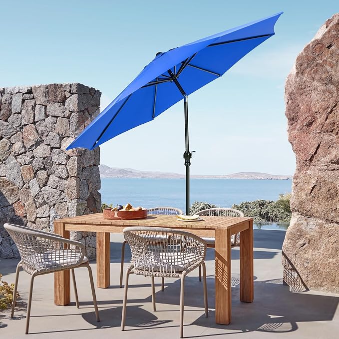 OLIXIS 9ft Patio Table Umbrella, Outdoor Patio Umbrella - Image 6