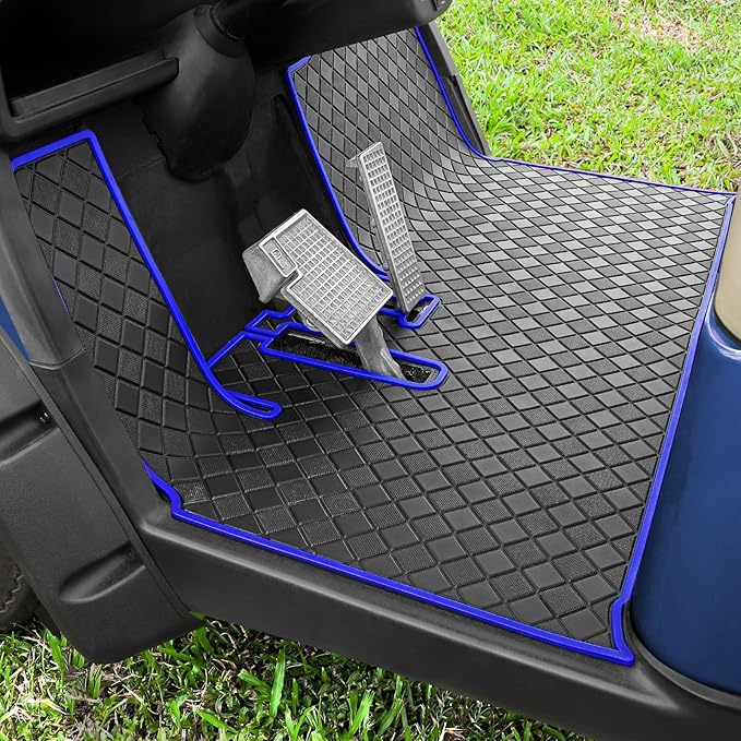 Golf Cart Floor Mat for Yamaha,Customize Non-Slip Full Coverage Liner Matt Replacement Fits to Yamaha G29/Drive, Drive2,Adventurer,QuieTech 2017+,Durable Easy to Clean