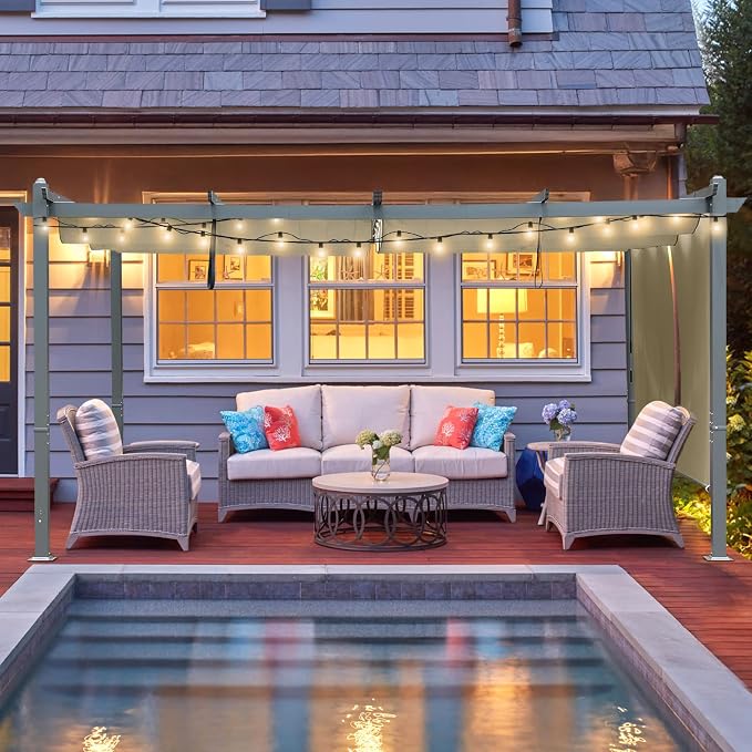 12 x 14 ft Outdoor Pergola - Image 9