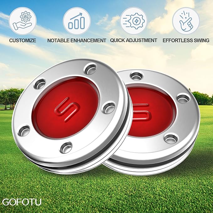 2pcs 5g-40g Golf Custom Weights Compatible with Titleist Scotty Cameron Golf Club Putters Newport Red (2PCS 5g(Doesn't include Wrench))