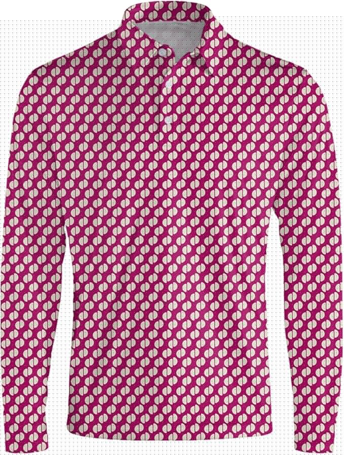 Men's Long Sleeve Golf Shirt Quick Dry 3 Button Work Fishing Outdoor Casual Collar Shirt