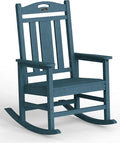 Oversized Outdoor Rocking Chair, 380lbs Heavy-Duty Large Patio Rocker, Weather by CIOKEA