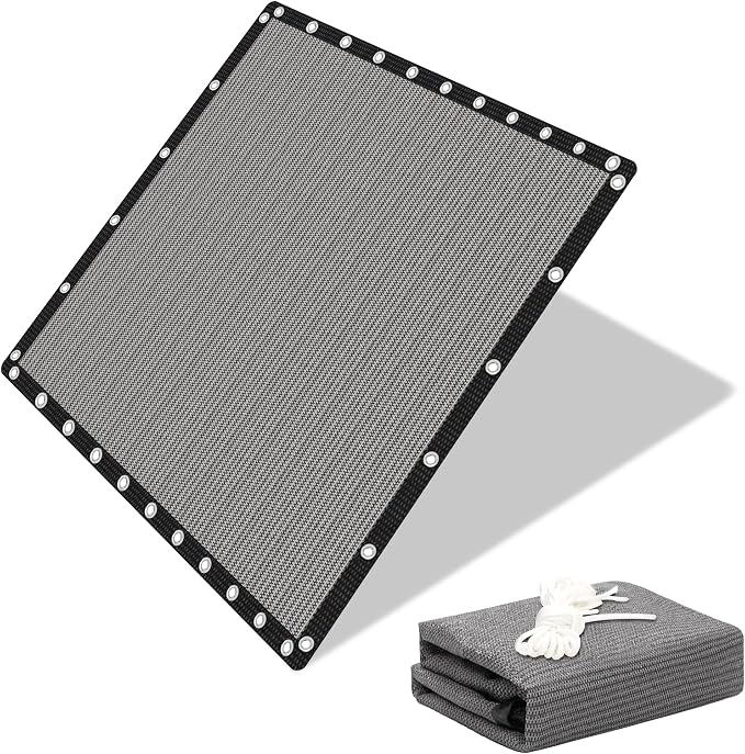 EMERIT 90% Sun Shade Cloth, 50 MPH Wind-Resistant Tarp by eMeritDirect