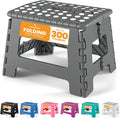Utopia Home Folding Step Stool 9 Inch, built-in handle, and 300 lbs support by UTOPIAHOME