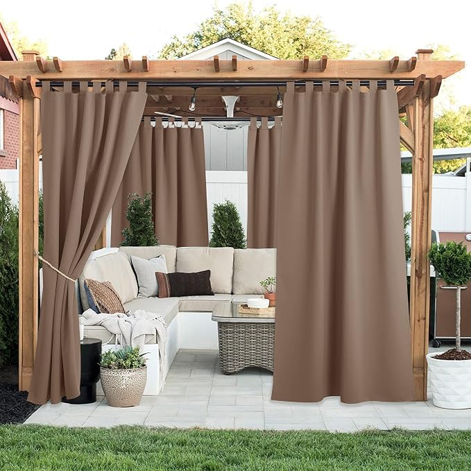 NICETOWN 2 Pieces Outdoor Curtainss - Image 2